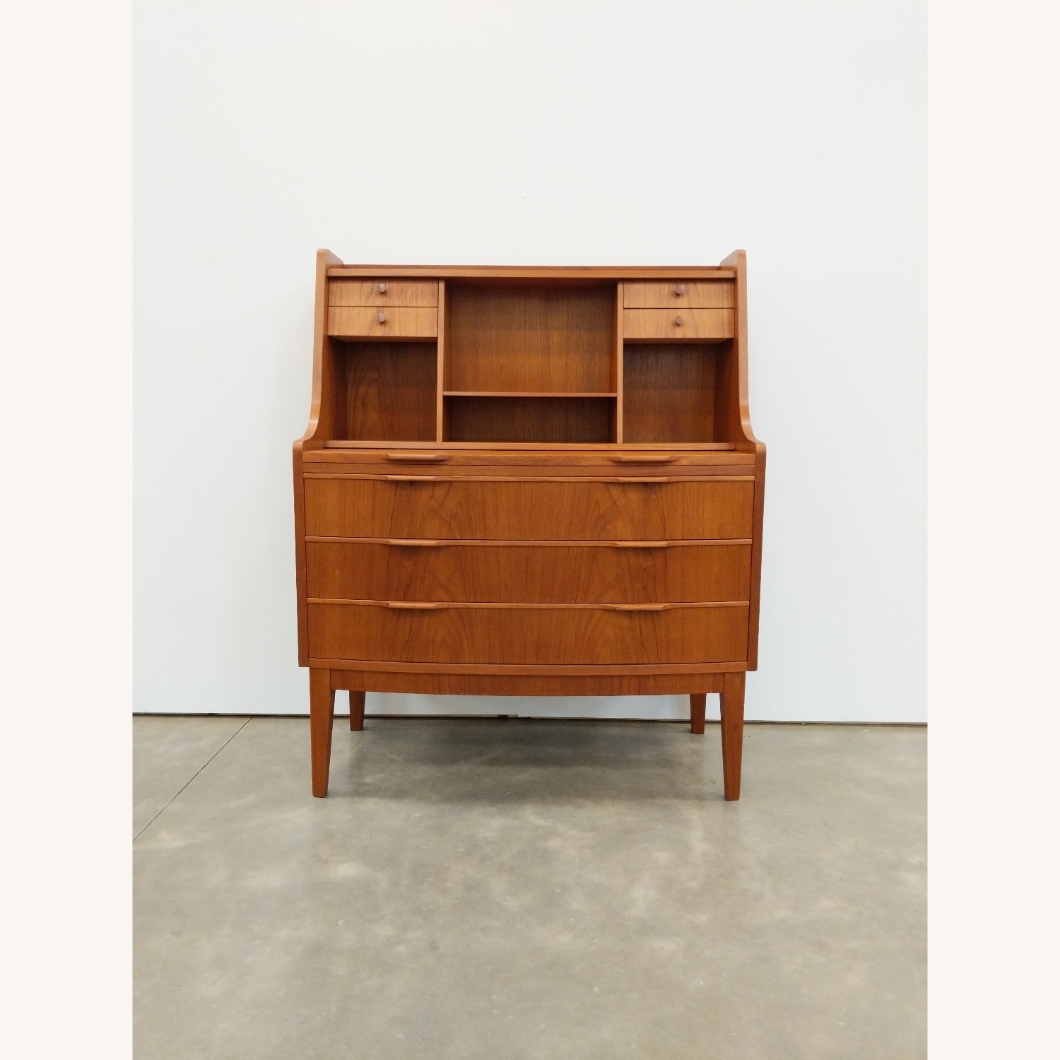 Vintage Danish Modern Teak Secretary Desk - image-1