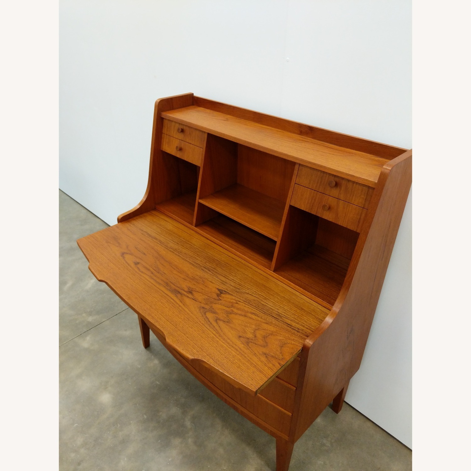 Vintage Danish Modern Teak Secretary Desk - image-5