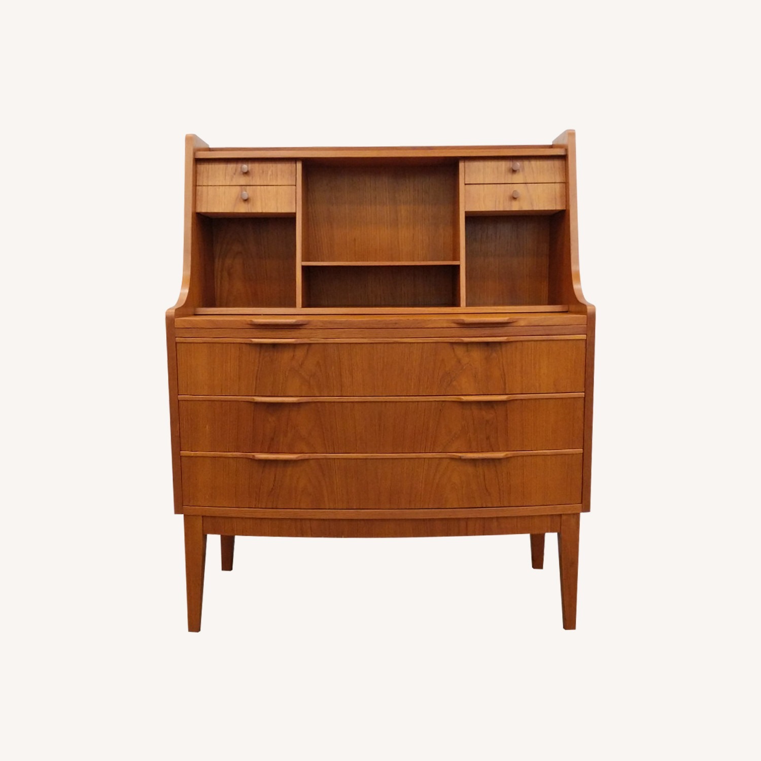 Vintage Danish Modern Teak Secretary Desk - image-0