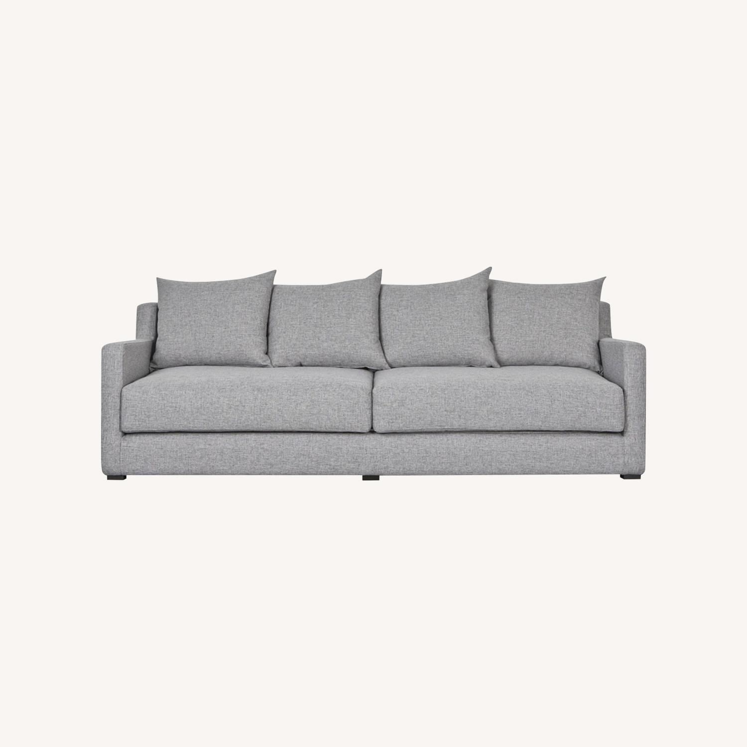 Gus Modern Gray Foldout Sleeper Sofa - image-9