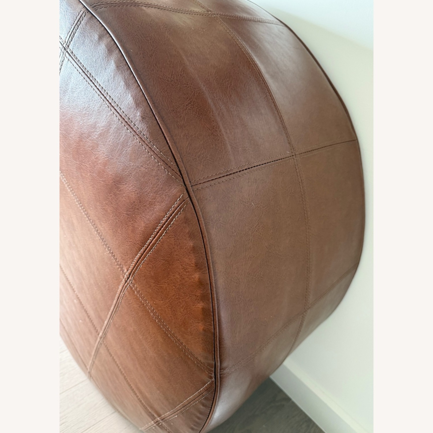 Faux Leather Ottoman by Christopher Knight Home - image-2