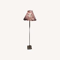 VIintage Floor Lamp w Purple Bead Lampshade