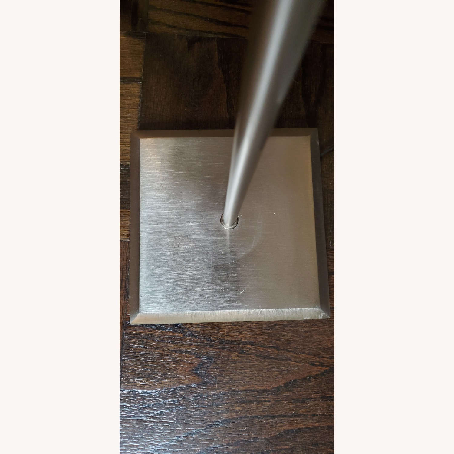 VIintage Floor Lamp w Purple Bead Lampshade - image-2