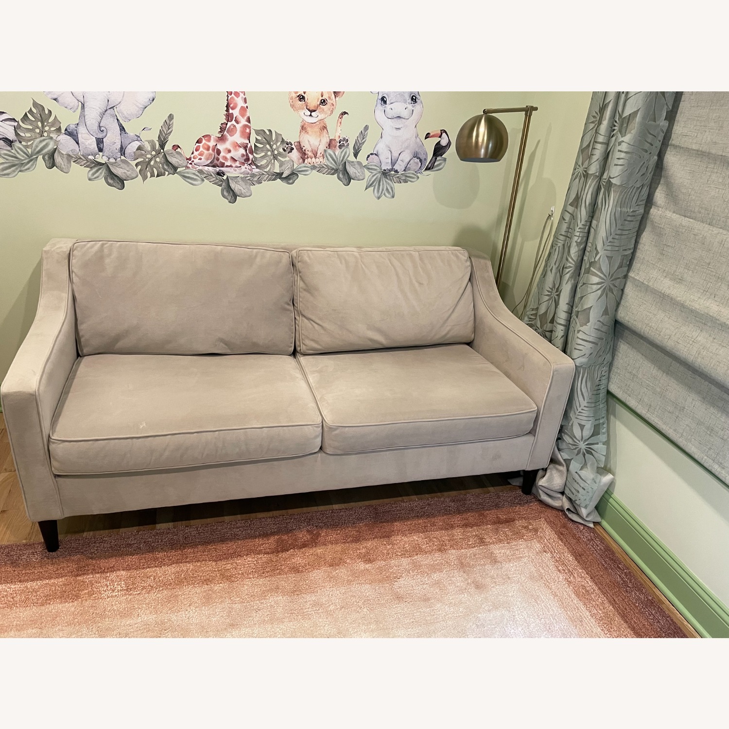 West Elm Dove Gray Paidge Sofa 73" - image-1
