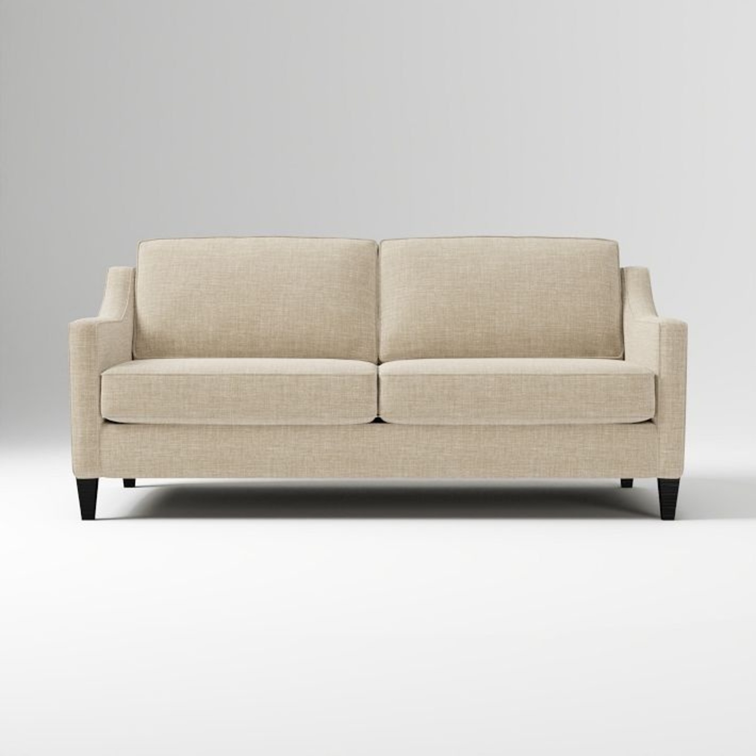 West Elm Dove Gray Paidge Sofa 73" - image-0
