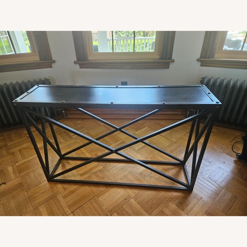 Used Metal Black Sofa Table or High Table for sale on AptDeco