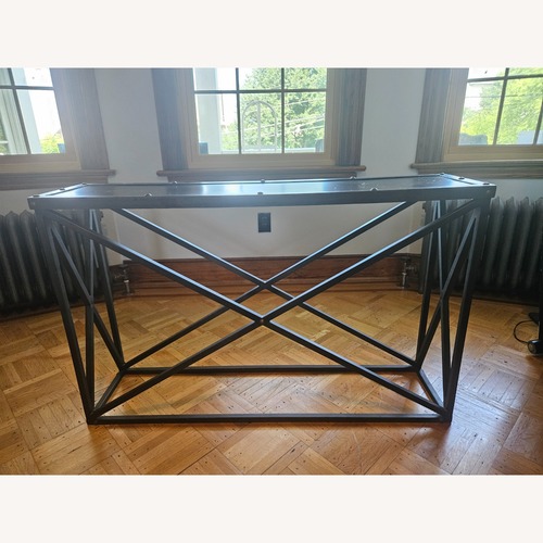 Used Metal Black Sofa Table or High Table for sale on AptDeco