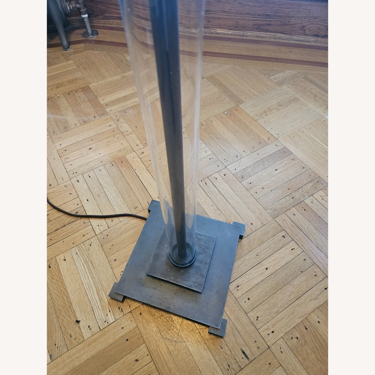 Swing Arm Gun Metal Grey Floor Lamp - image-3