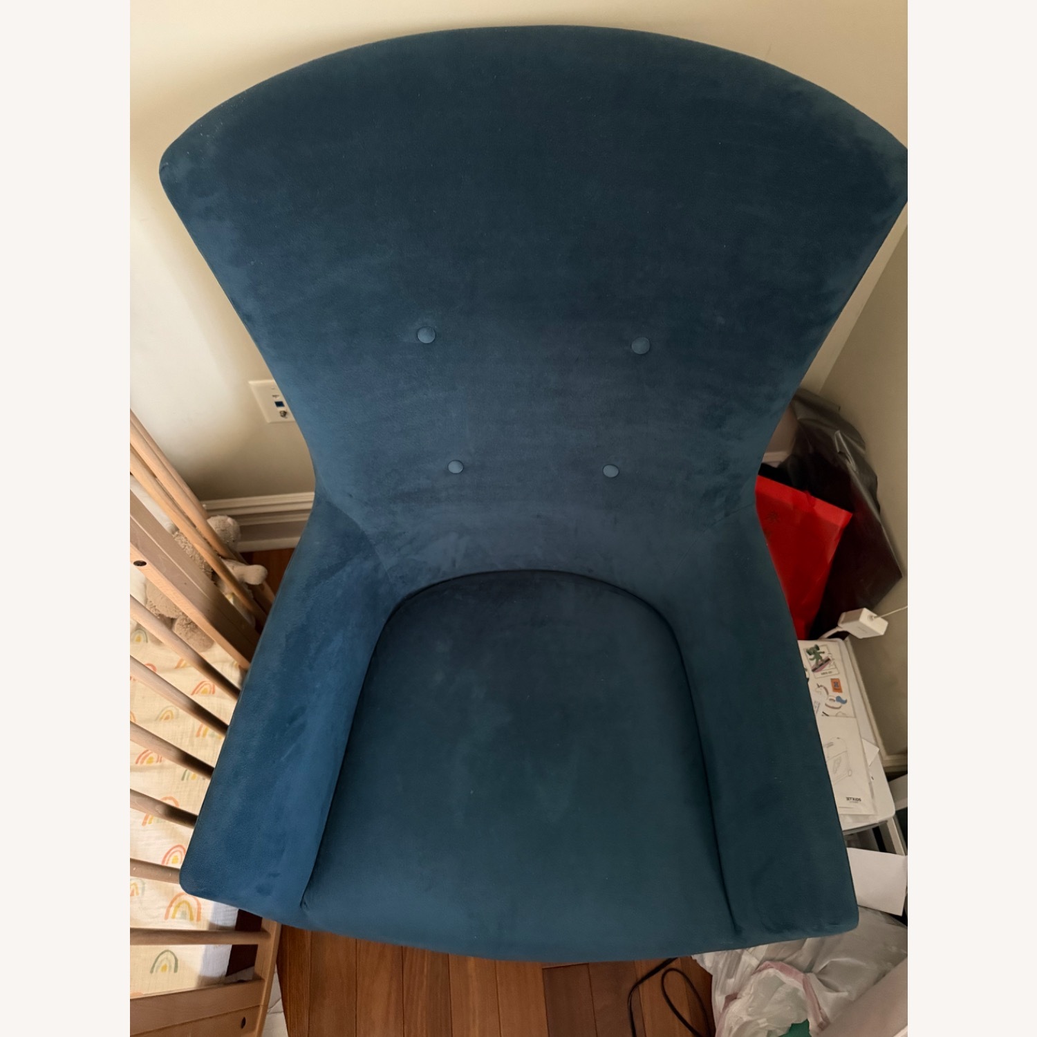 West Elm Victor Chair in Teal - image-3