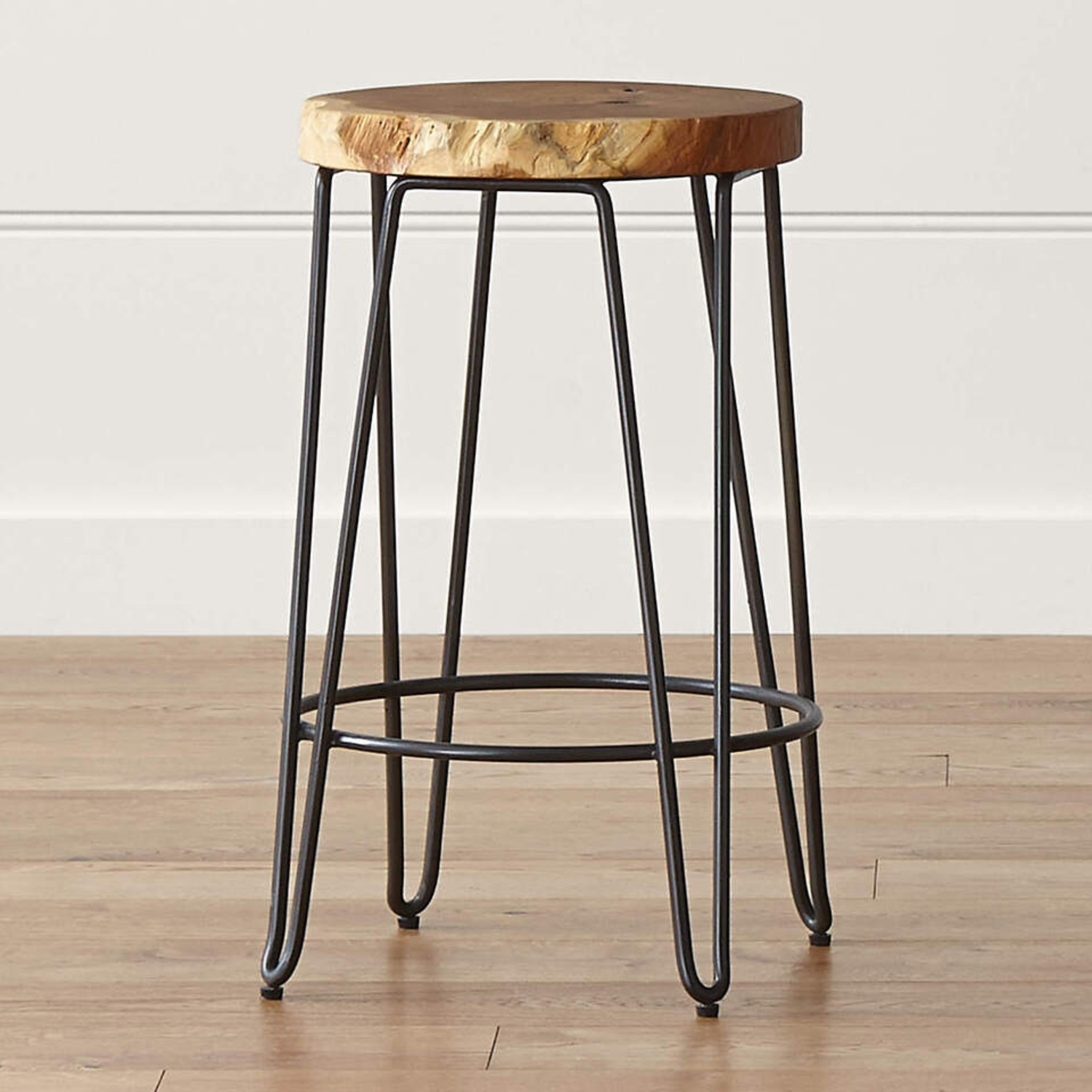 Crate & Barrel Origin 24” Counter Stool with Teak Wood  - image-6