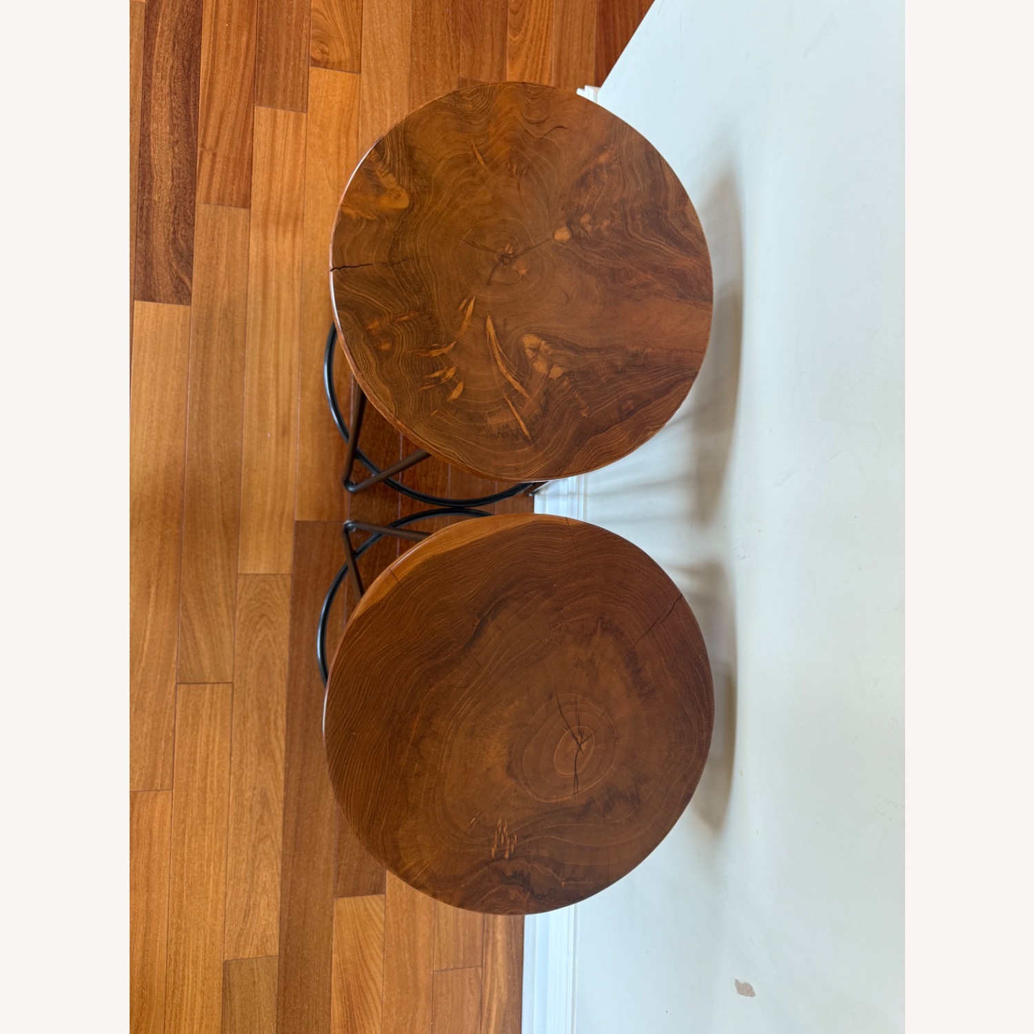 Crate & Barrel Origin 24” Counter Stool with Teak Wood  - image-3