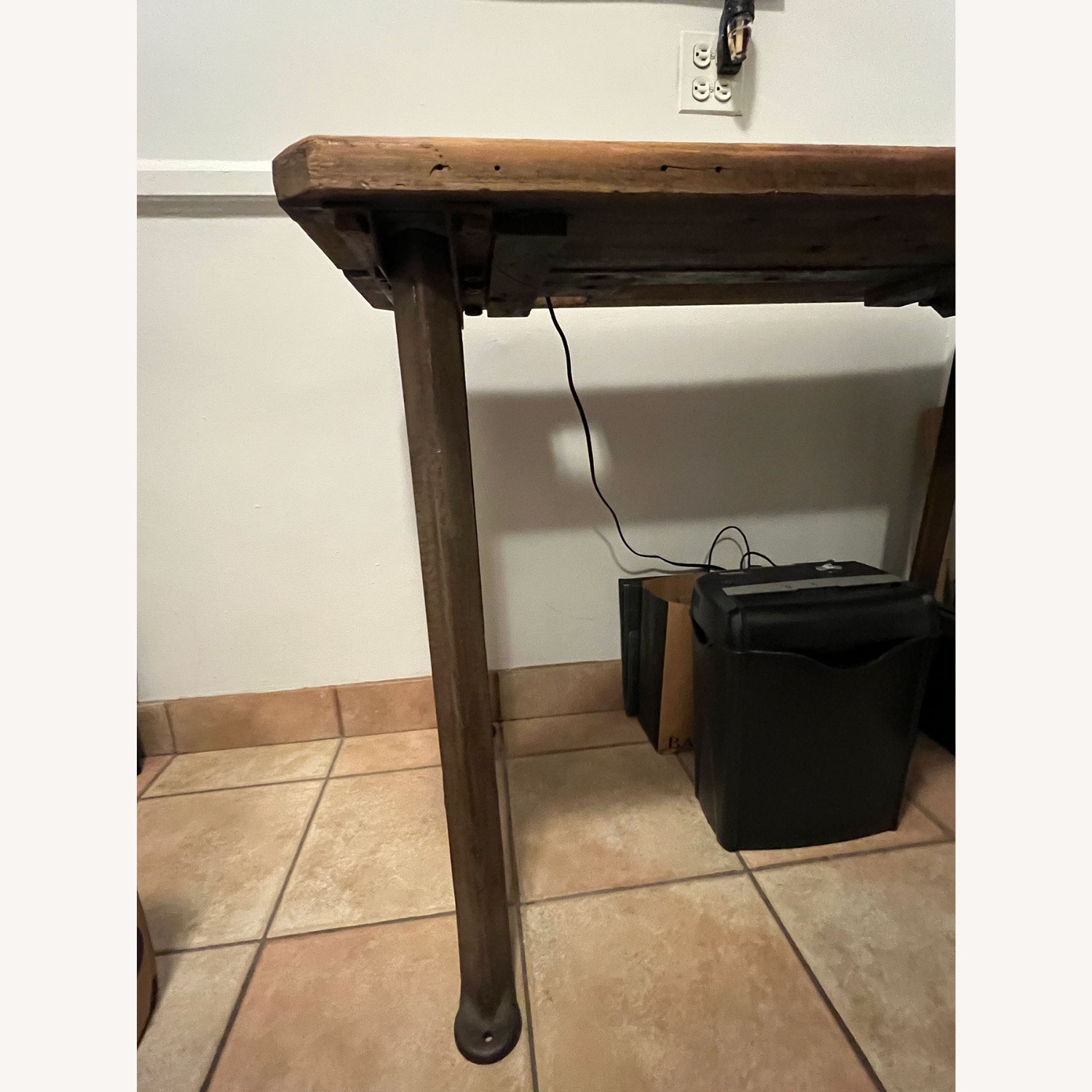 Vintage Industrial Style Work Bench Bar Table - image-3