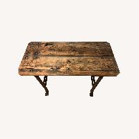 Vintage Industrial Style Work Bench Bar Table