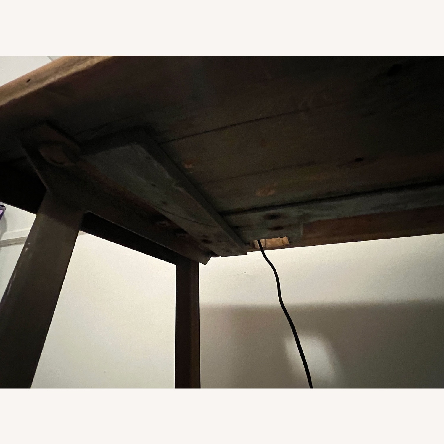 Vintage Industrial Style Work Bench Bar Table - image-4