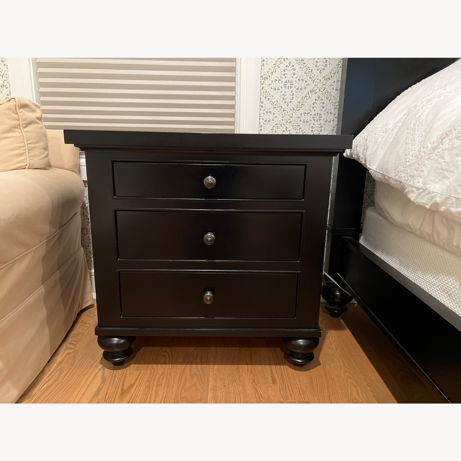 Restoration Hardware St James 3 drawer nightstand - image-2