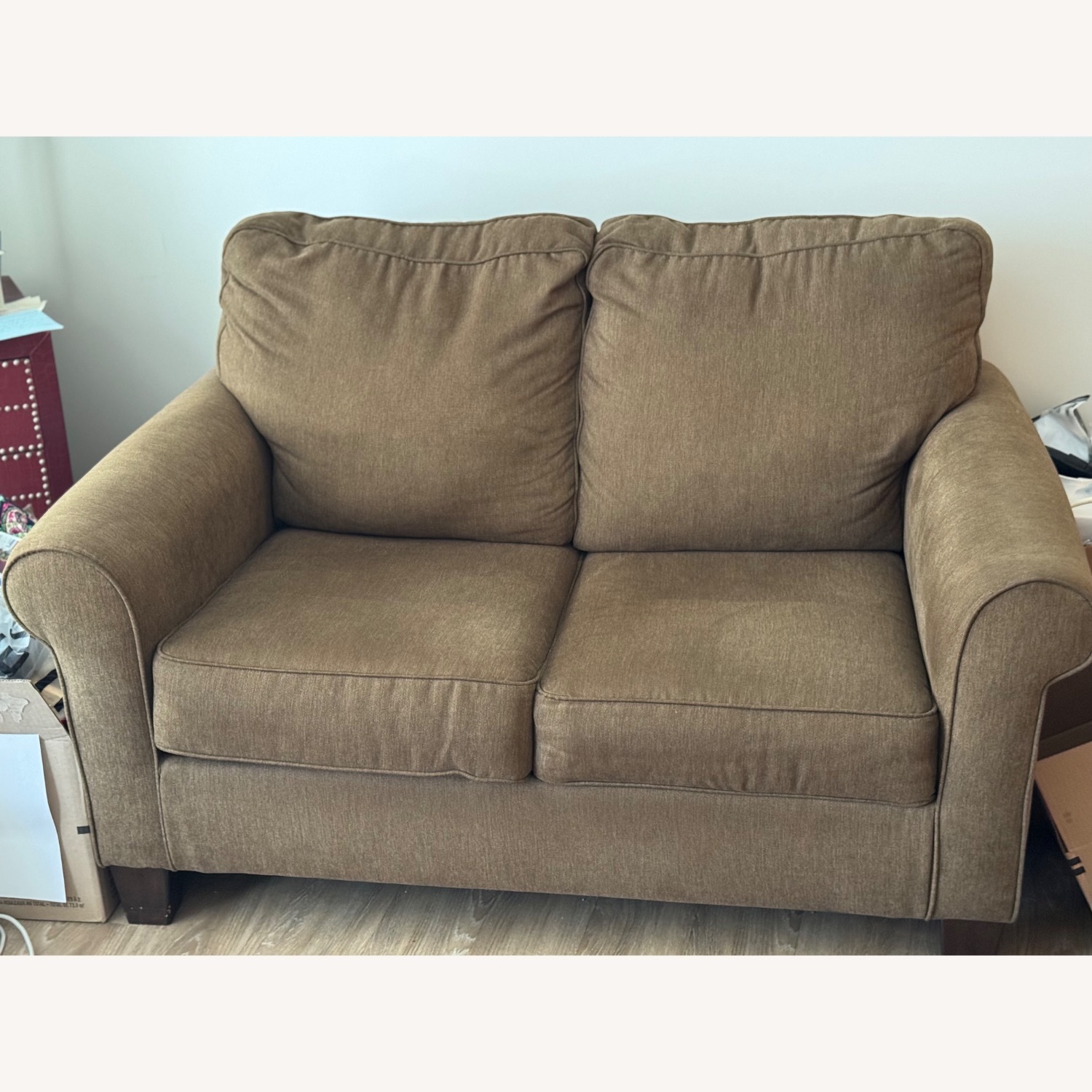 Ashley Furniture Green Pullout Sofa Bed - image-3