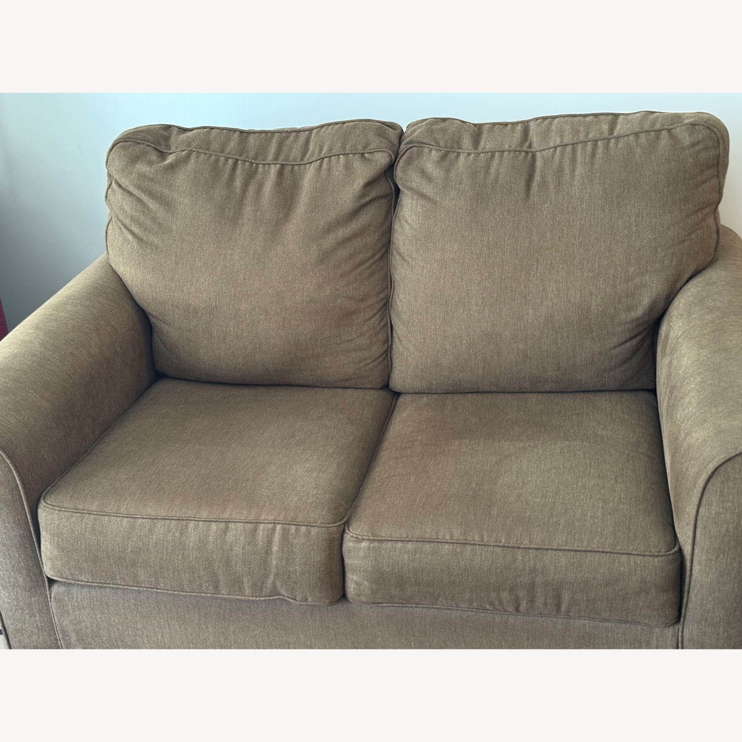 Ashley Furniture Green Pullout Sofa Bed - image-1