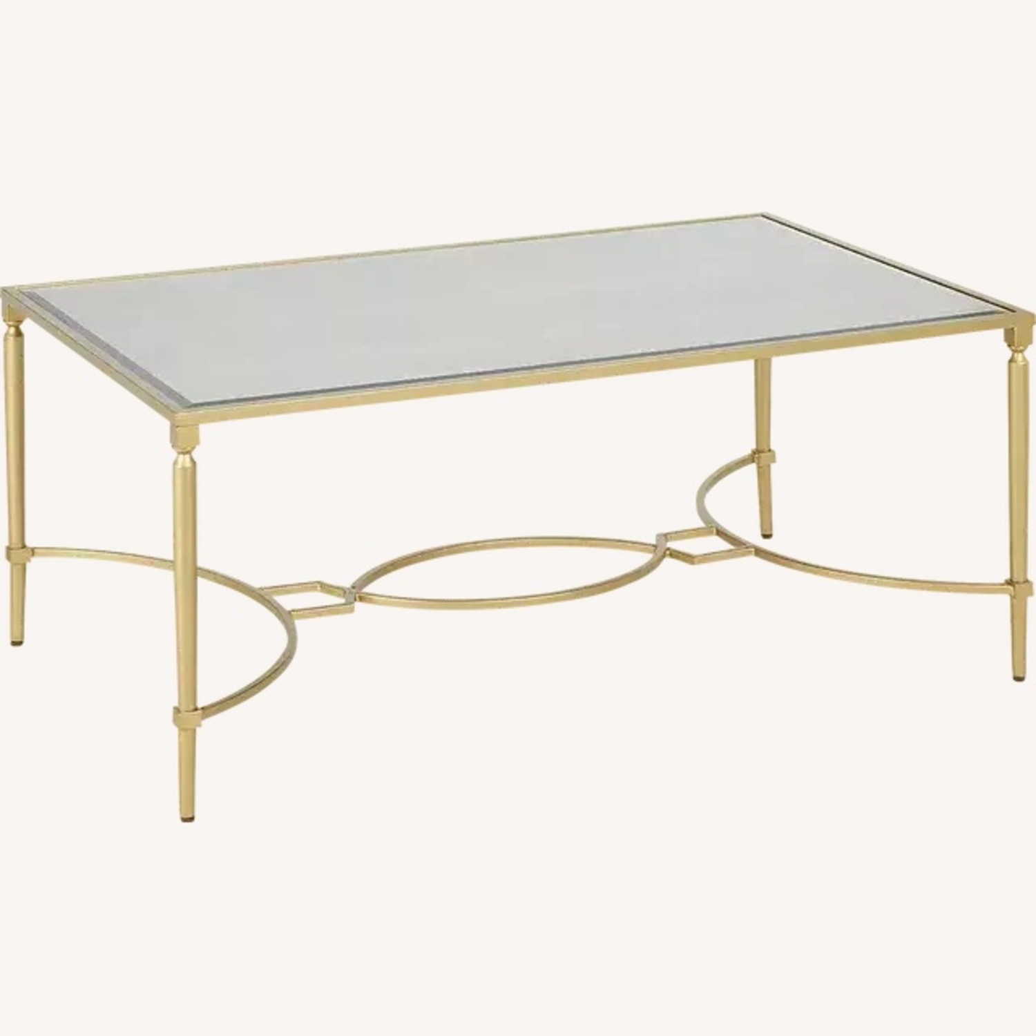 Rooms To Go Glass and Gold Coffee Table - image-5