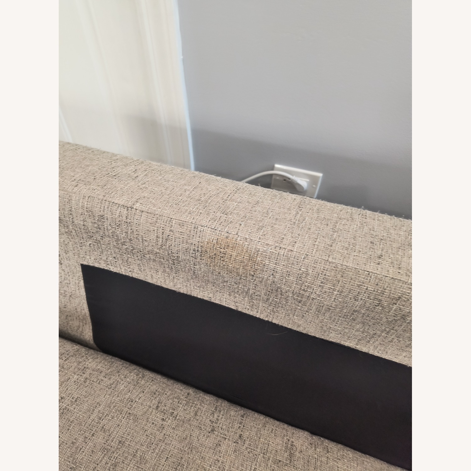 West Elm Gray 2 Seater Chaise Sectional - image-4