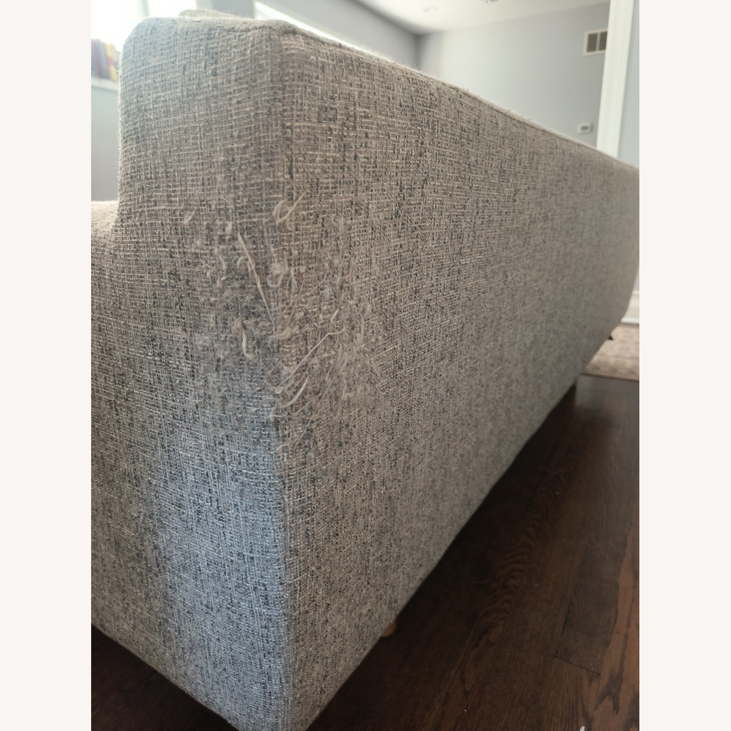 West Elm Gray 2 Seater Chaise Sectional - image-5