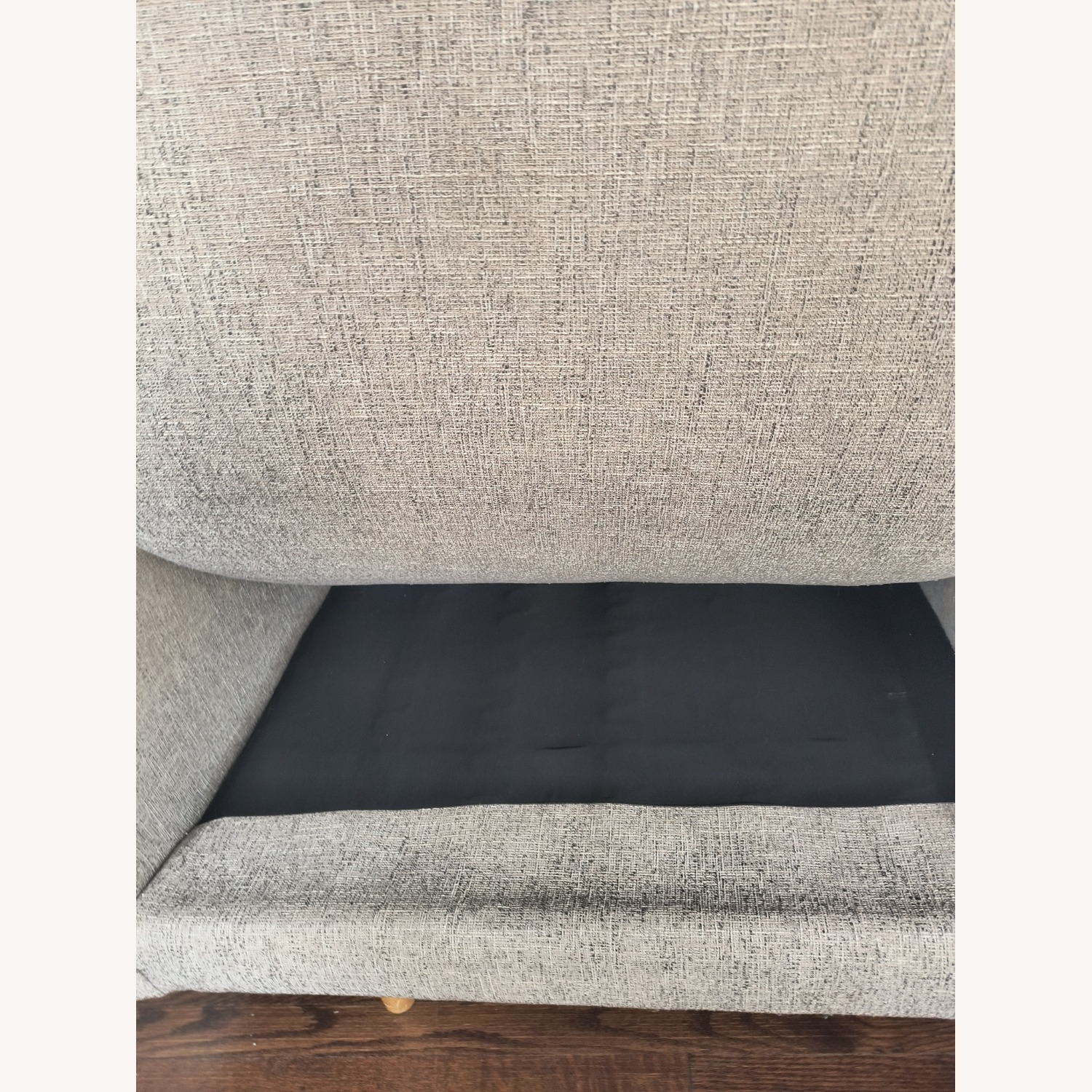 West Elm Gray 2 Seater Chaise Sectional - image-11