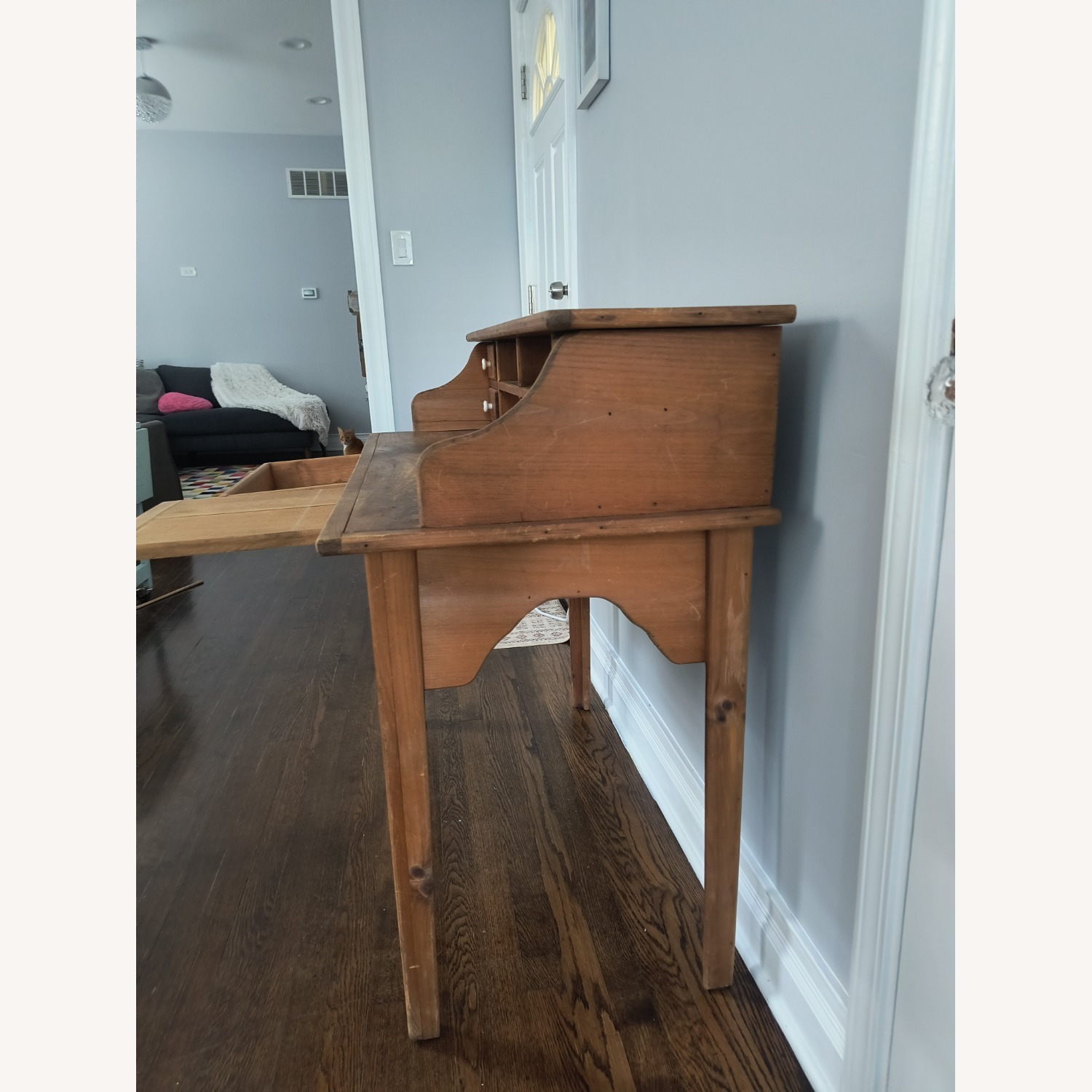 Hand-Made Wooden Desk - image-5