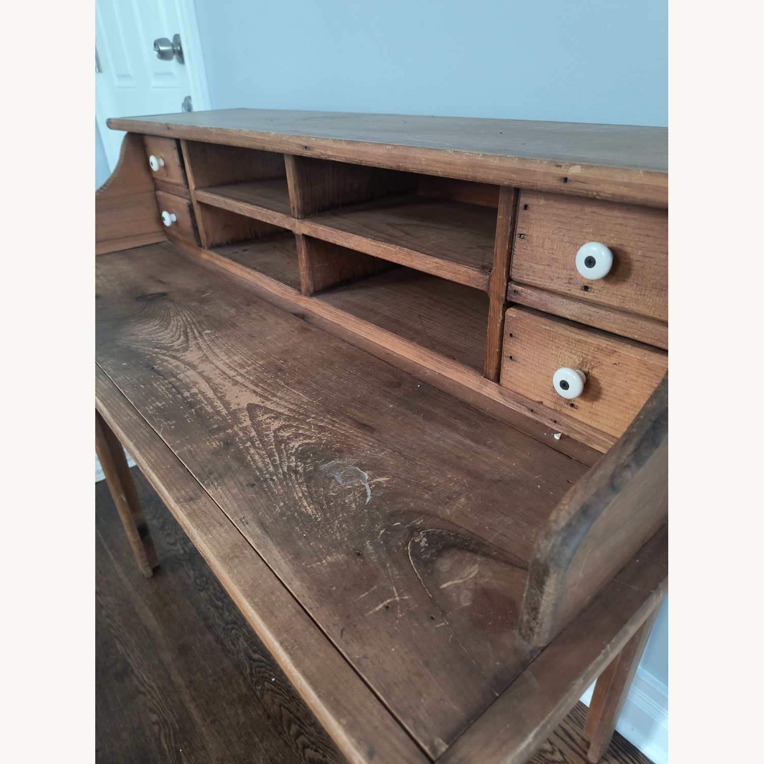 Hand-Made Wooden Desk - image-8