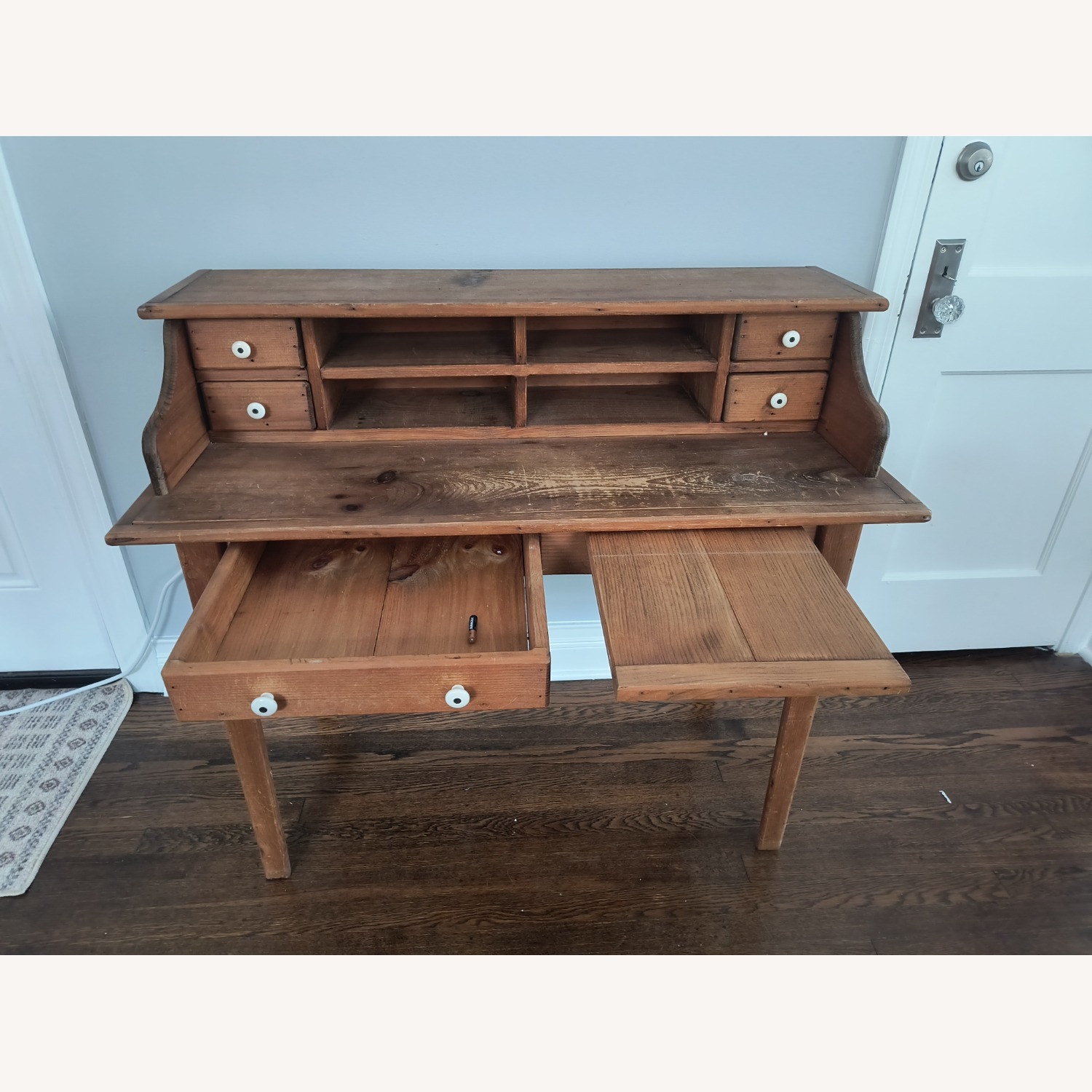 Hand-Made Wooden Desk - image-2