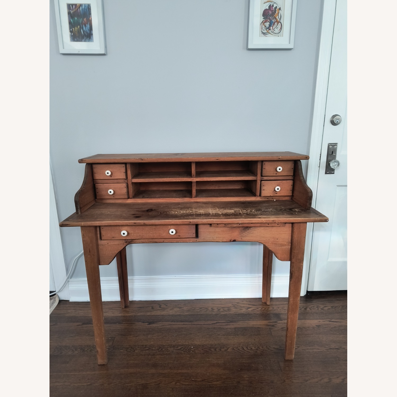 Hand-Made Wooden Desk - image-1