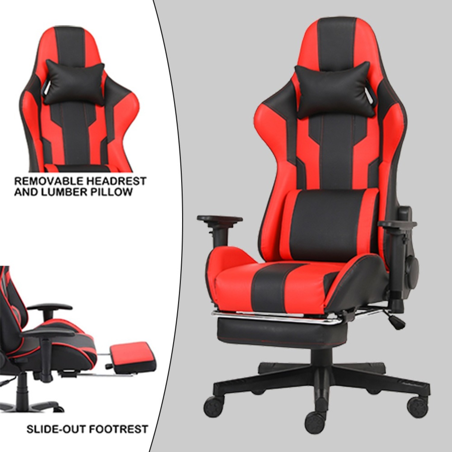 Ergonomic Gaming Chair Black And Red - image-4