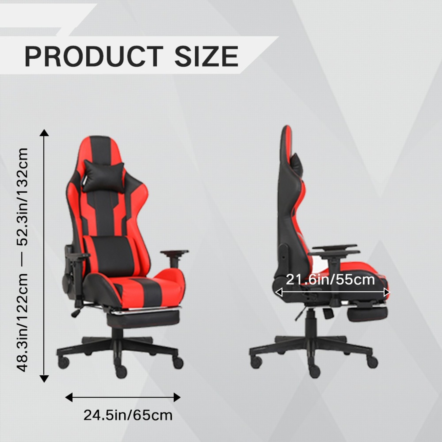 Ergonomic Gaming Chair Black And Red - image-2