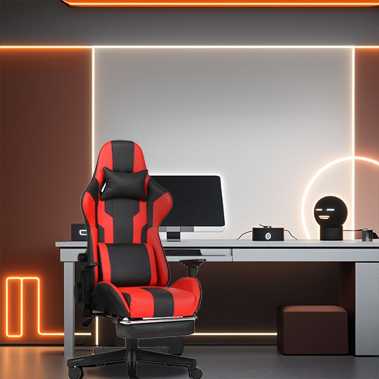 Ergonomic Gaming Chair Black And Red - image-5