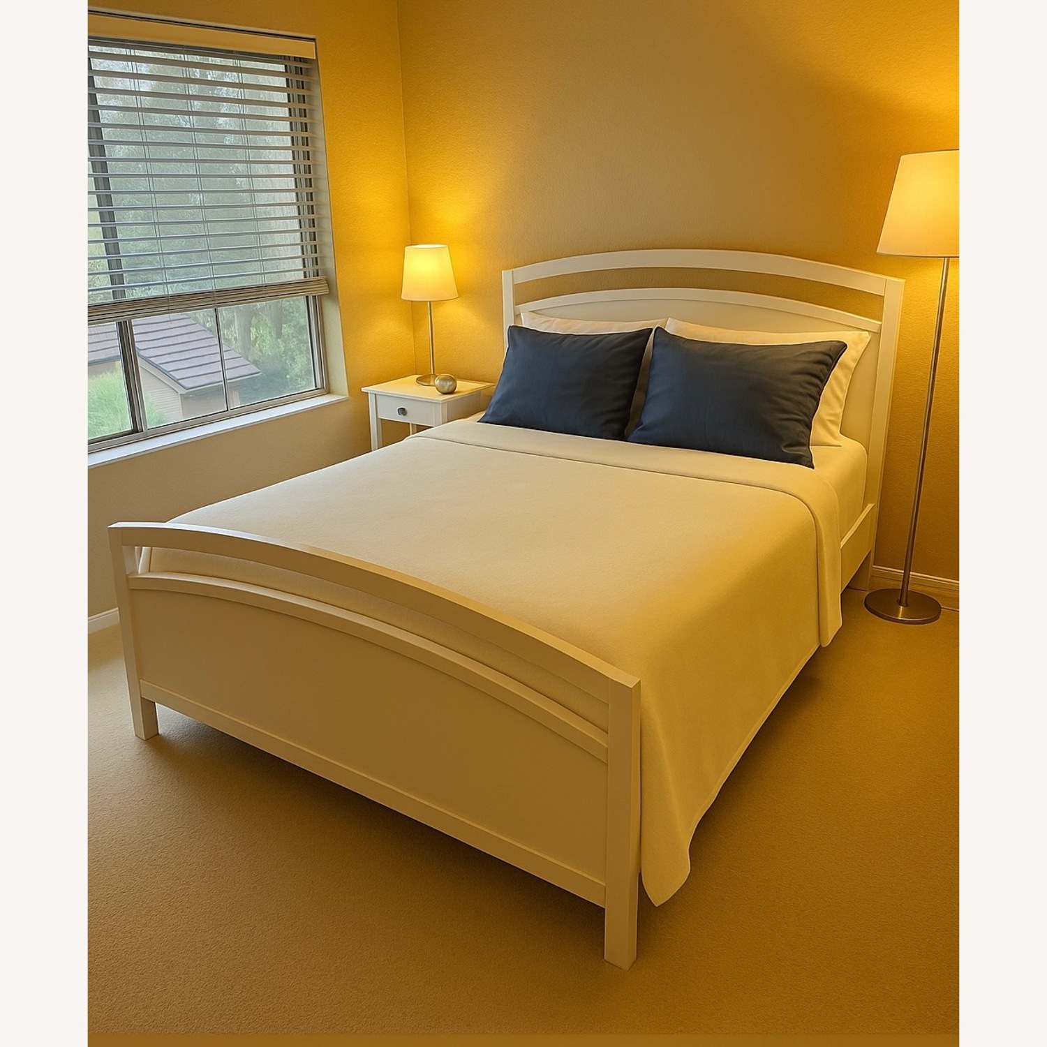 Crate & Barrel Queen Bed Frame - image-1