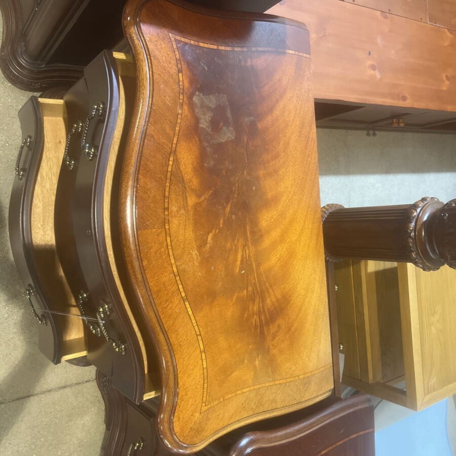 Thomasville Traditional Wood 3-Drawer Nightstand - image-3