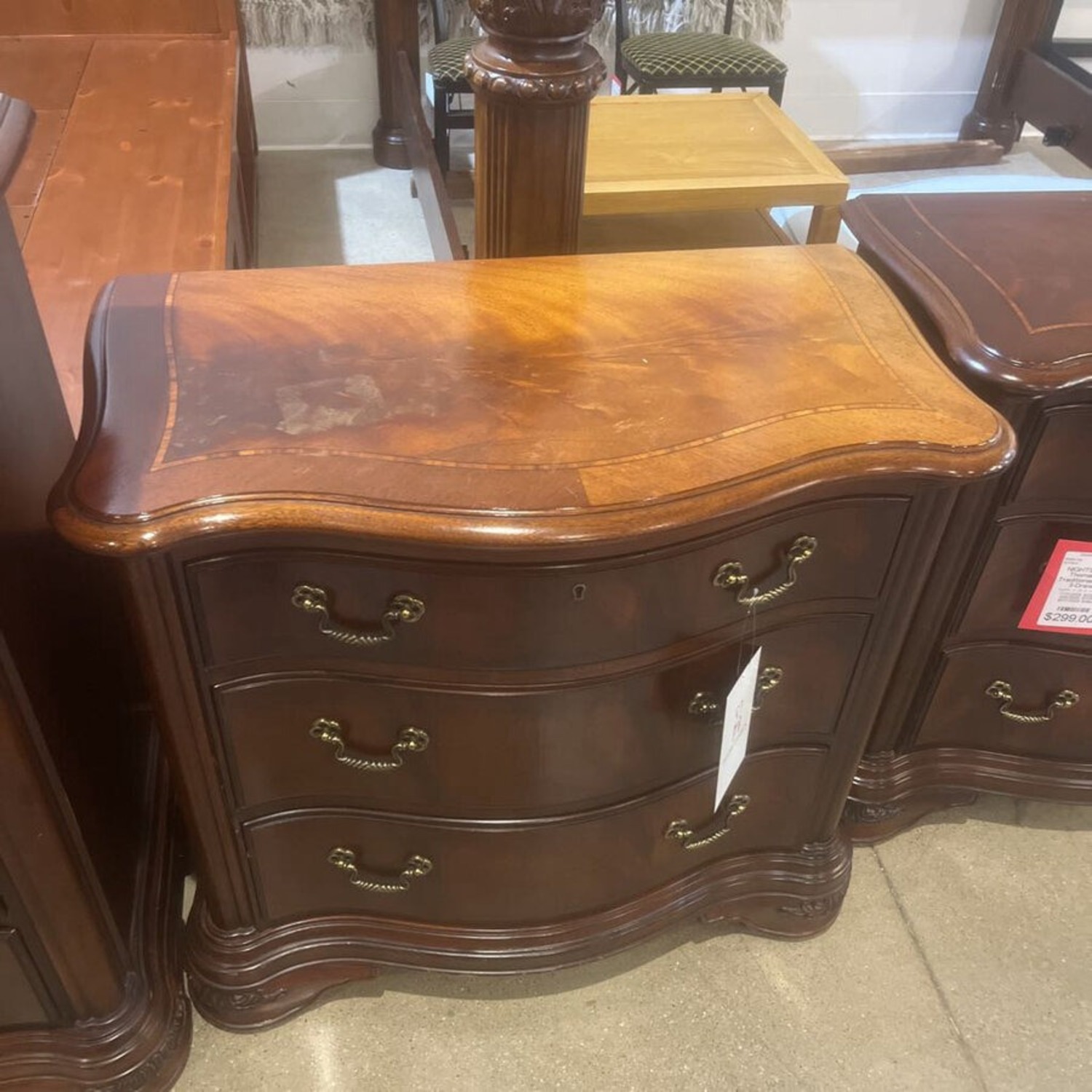 Thomasville Traditional Wood 3-Drawer Nightstand - image-1