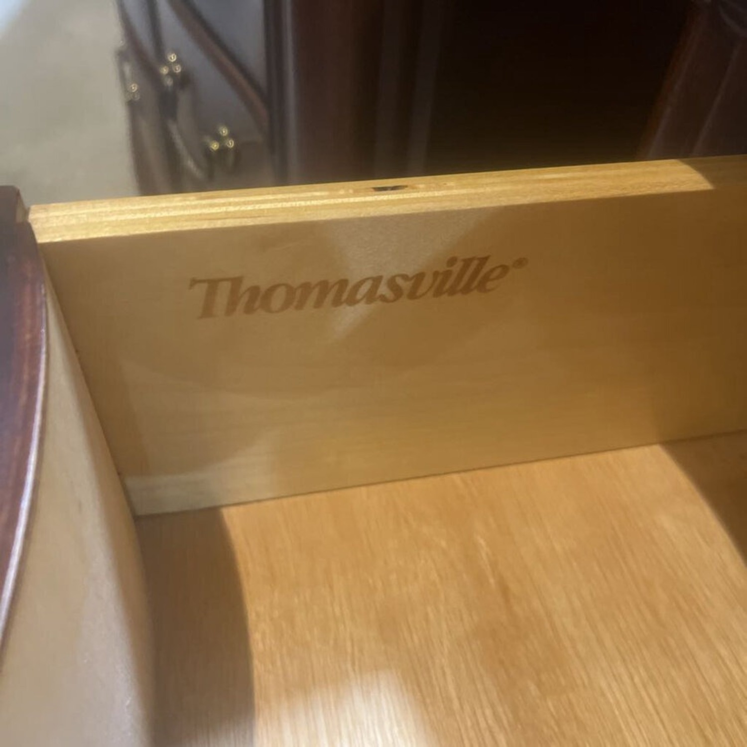 Thomasville Traditional Wood 3-Drawer Nightstand - image-4