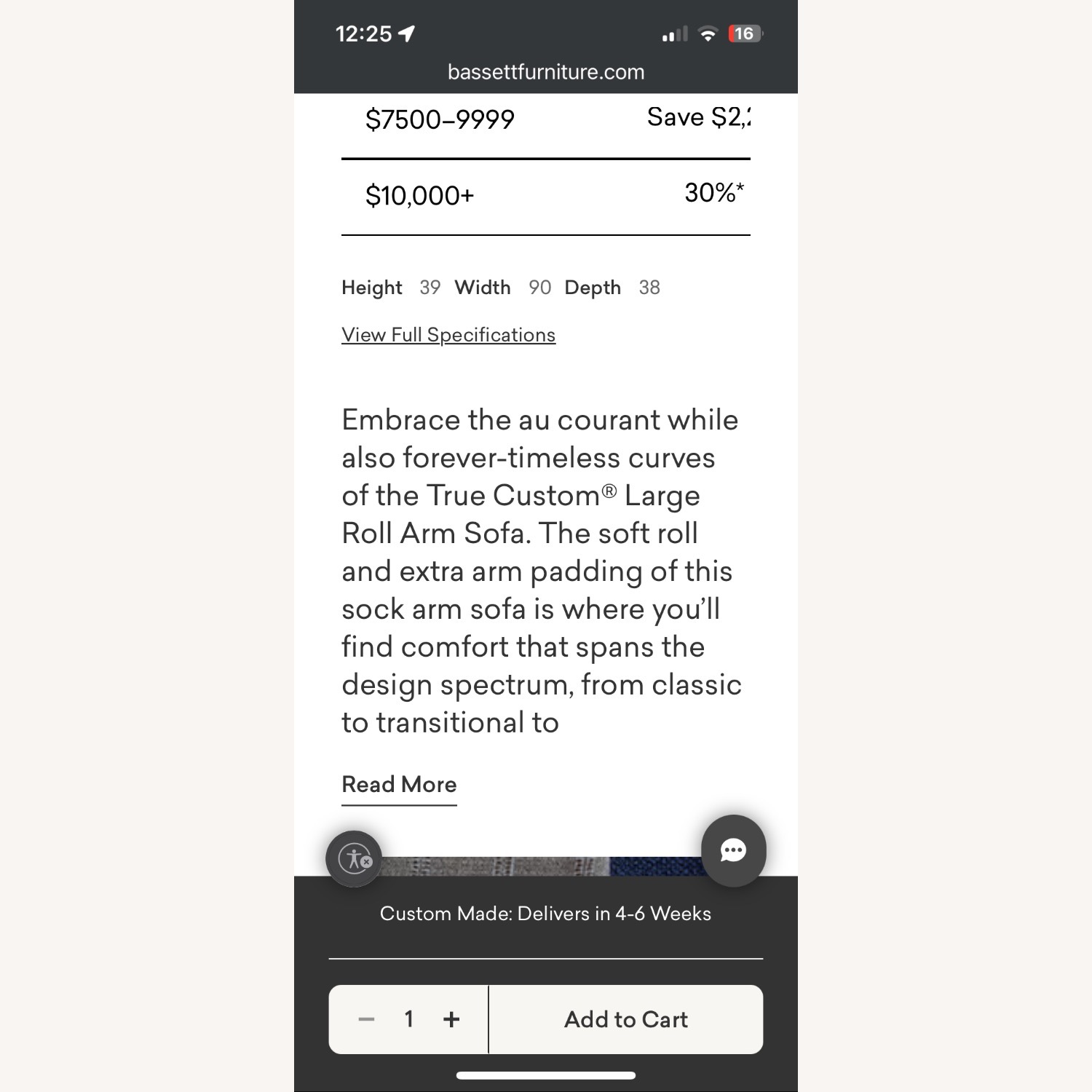 Basset Custom Sofa - image-5