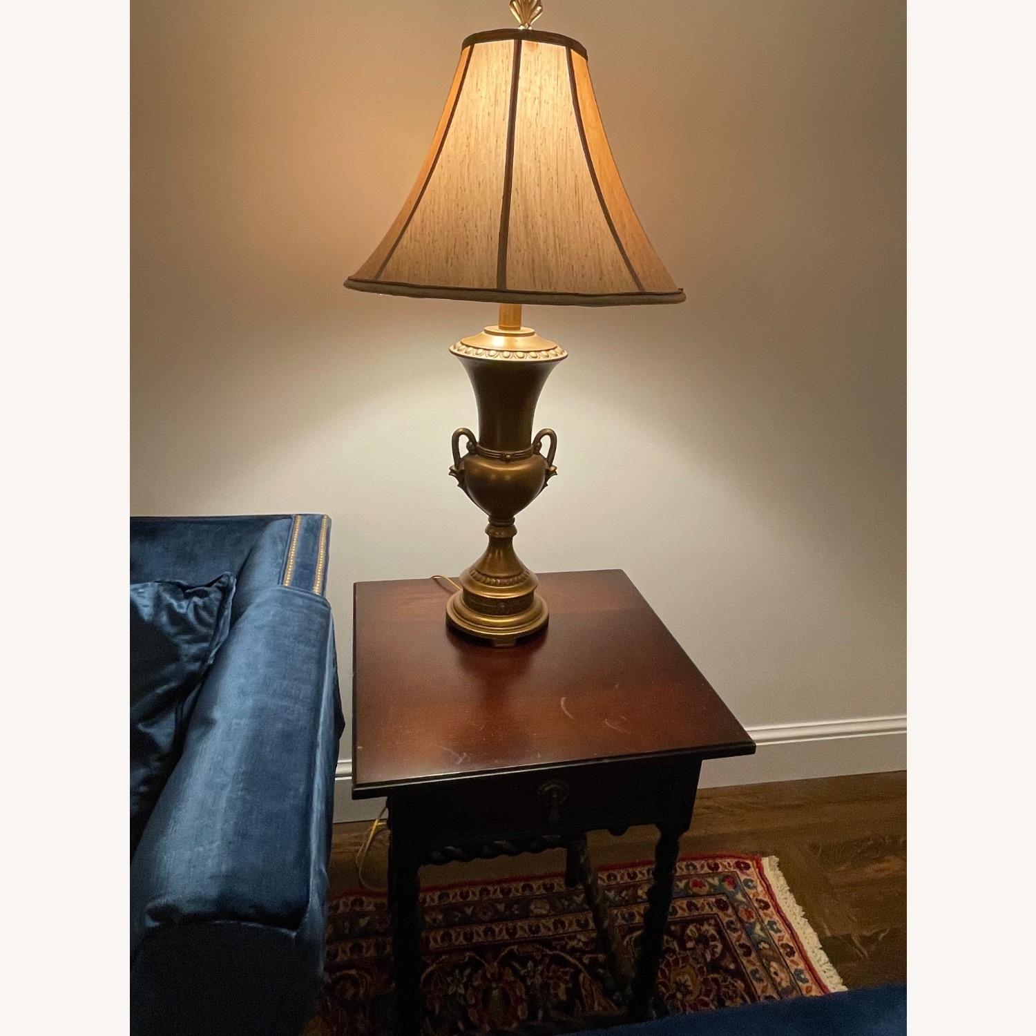 Pair of Rope-leg End "Mahogany" Tables - image-2