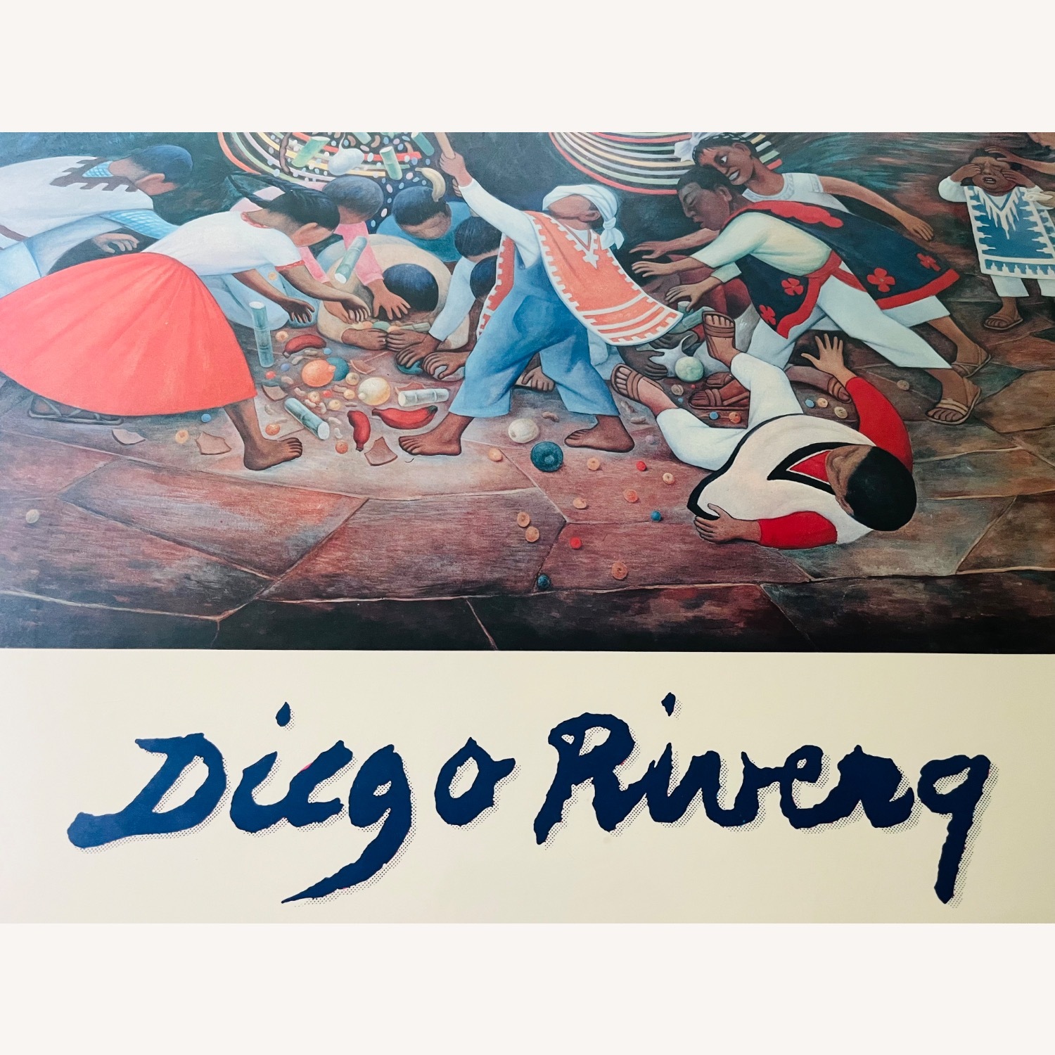 Vintage Diego Rivera Exhibit Poster "Pinata" - image-2