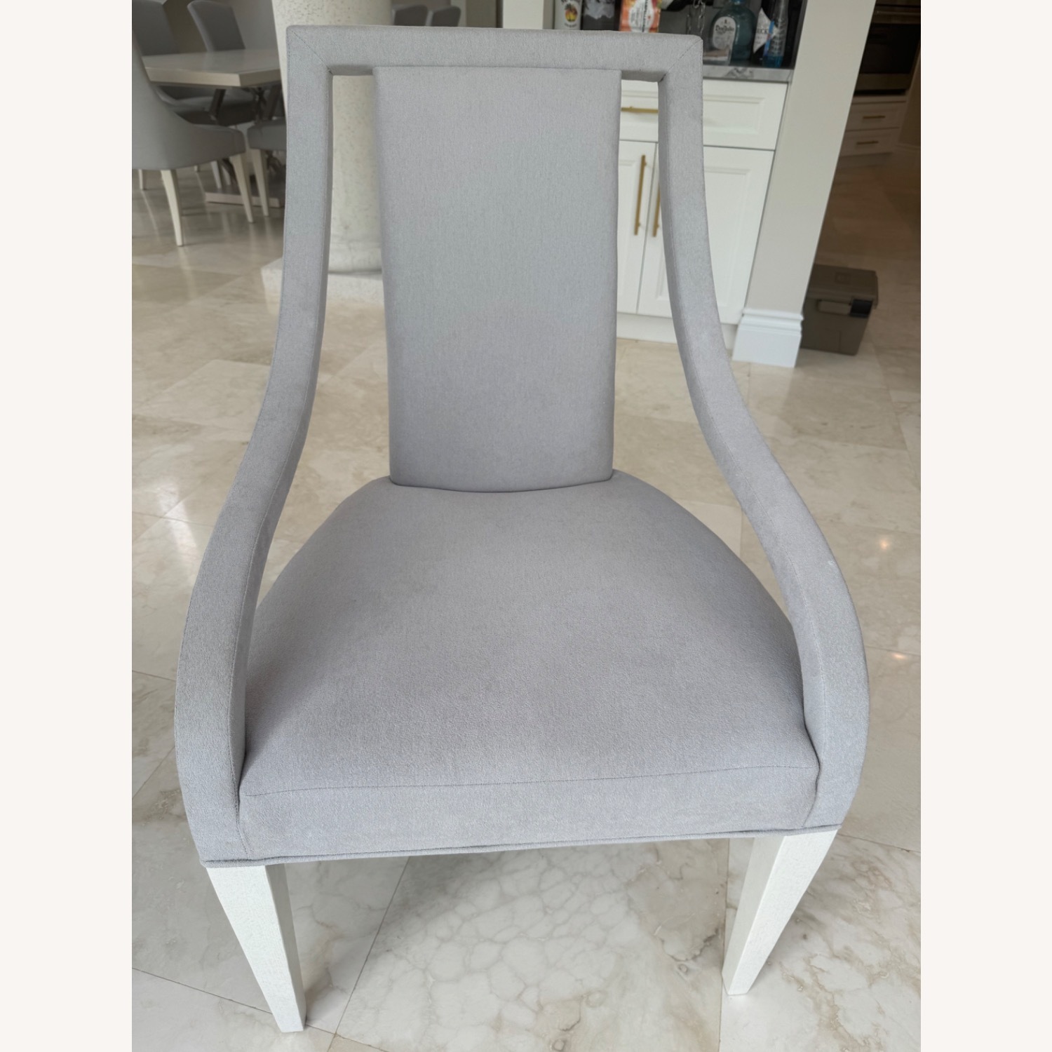 Bernhardt Round Glass Table With Metal Base - image-5