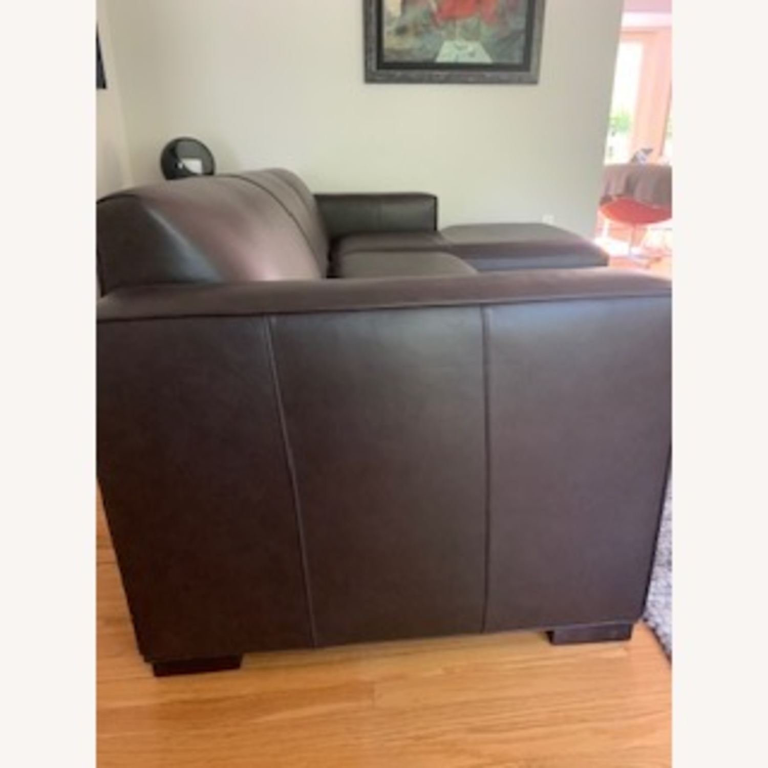 Room& Board Metro Sectional Chaise in Leather - image-7