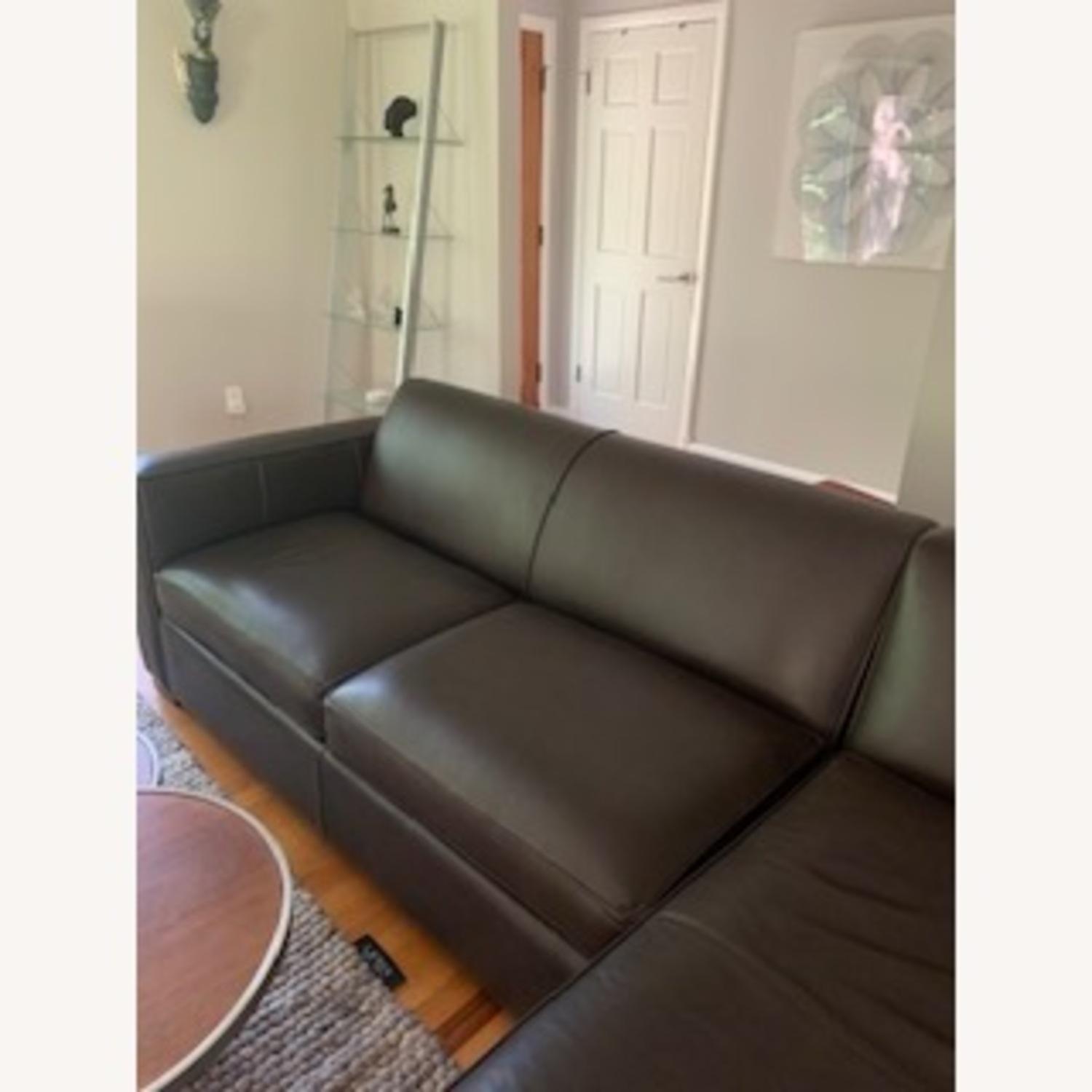 Room& Board Metro Sectional Chaise in Leather - image-4