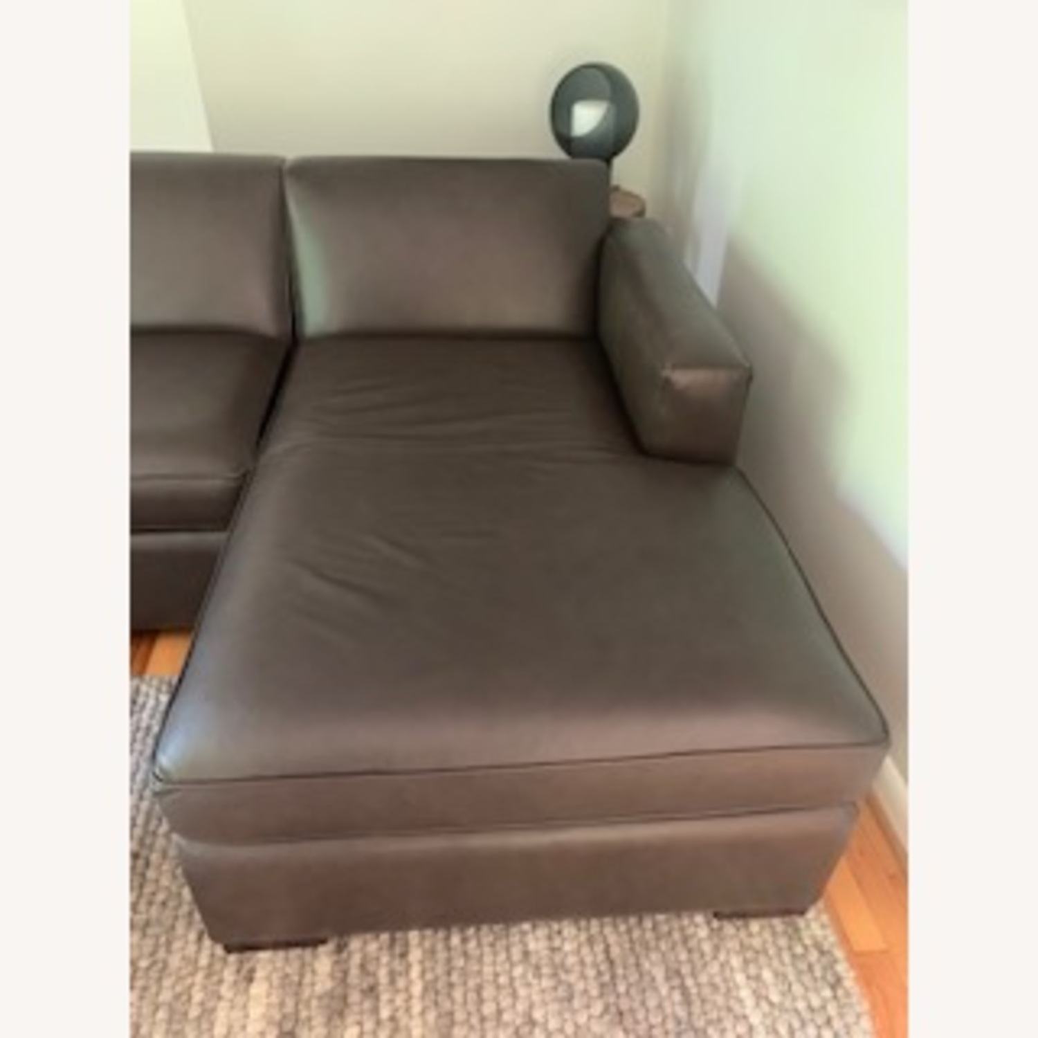 Room& Board Metro Sectional Chaise in Leather - image-3