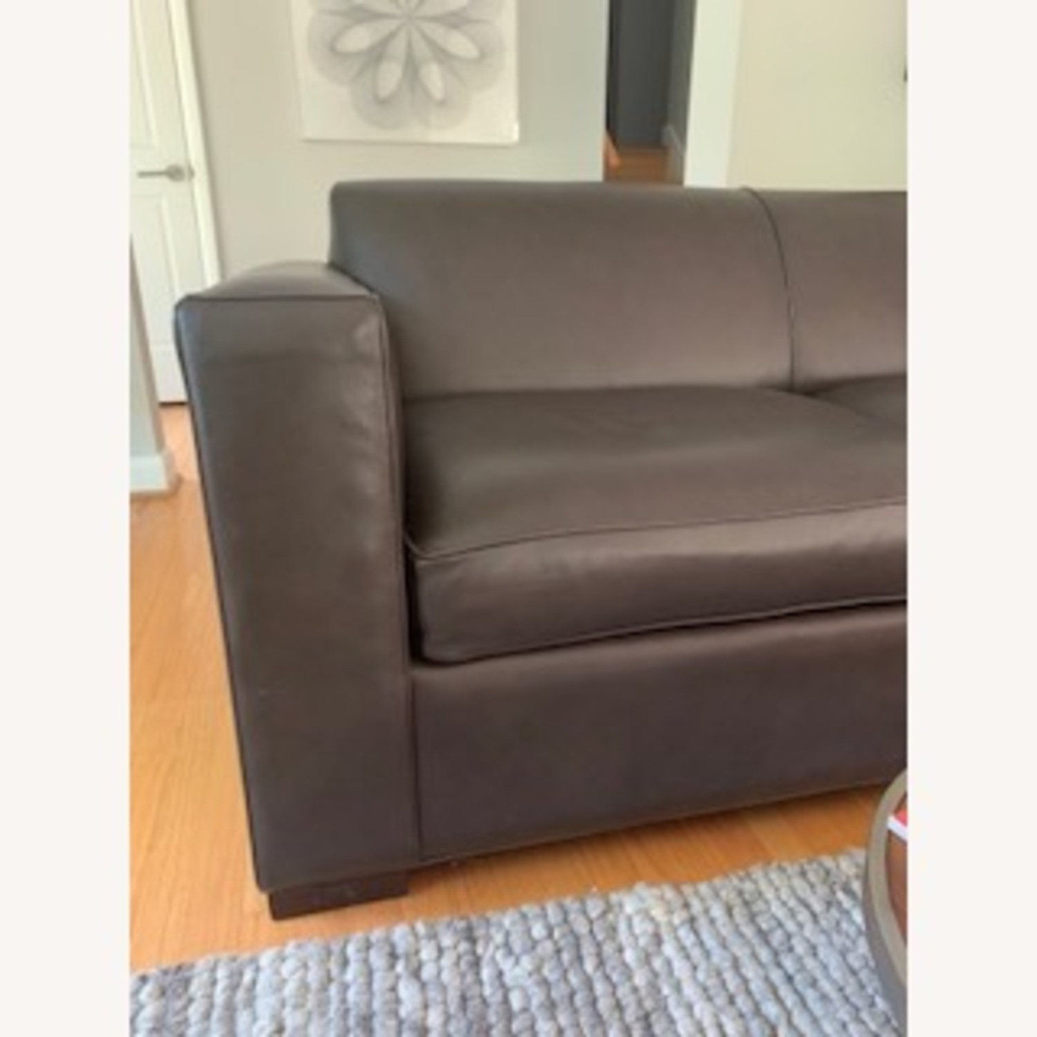 Room& Board Metro Sectional Chaise in Leather - image-5