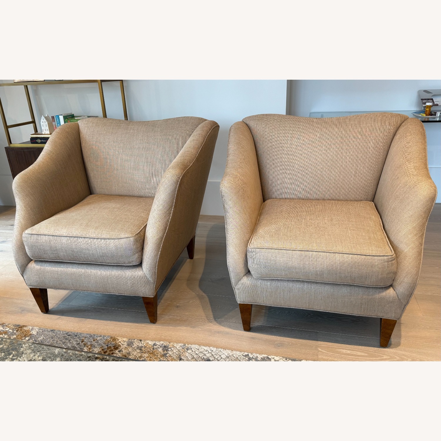 Swaim Gold Arm Chairs - image-1