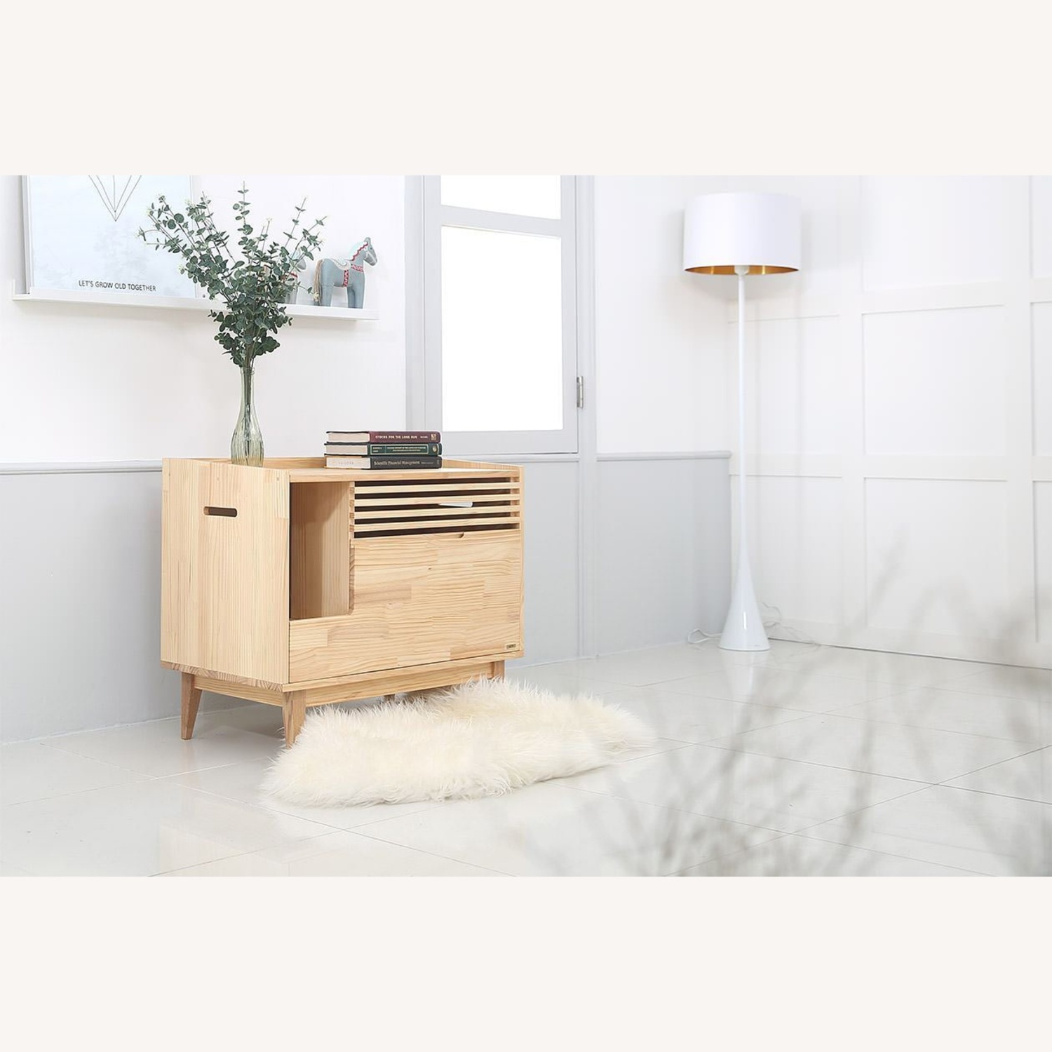 Rifiuti Mid-century Modern Inspired Cat Litter Box Enclosure - image-4