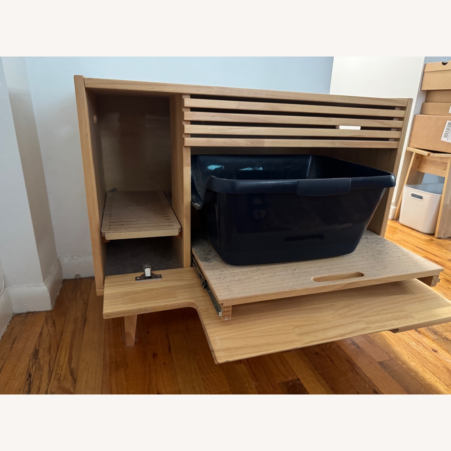 Rifiuti Mid-century Modern Inspired Cat Litter Box Enclosure - image-3