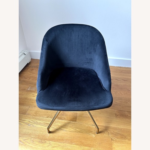 Used Martha Stewart Sora Upholstered Stationary Swivel Home Office Chair for sale on AptDeco