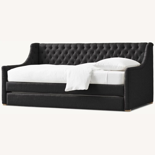Used RH Devyn Tufted Daybed W Trundle for sale on AptDeco
