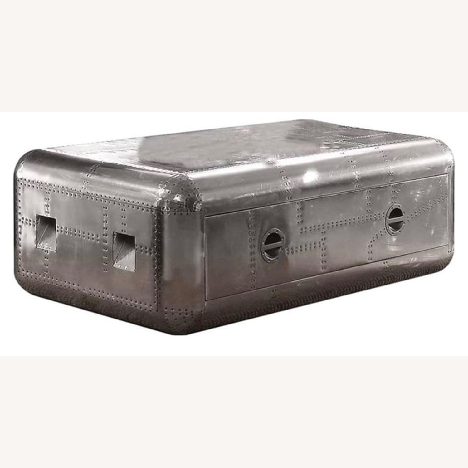 Aviator Style Coffee Table With Storage - image-3